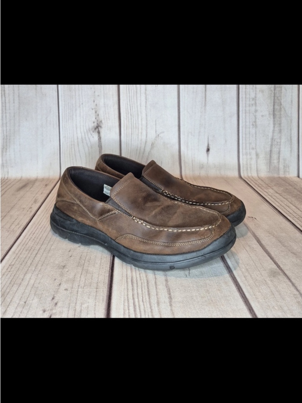 Rockport XCS adiPRENE Men’s Size 12 Brown Leather Slip-On Loafers